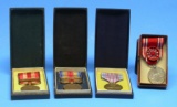 Four Imperial Japanese Military Cased Medals (CPD)