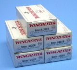 Five 50-Round Boxes of Winchester 9mm 115 Gr FMJ Ammunition (AGB)