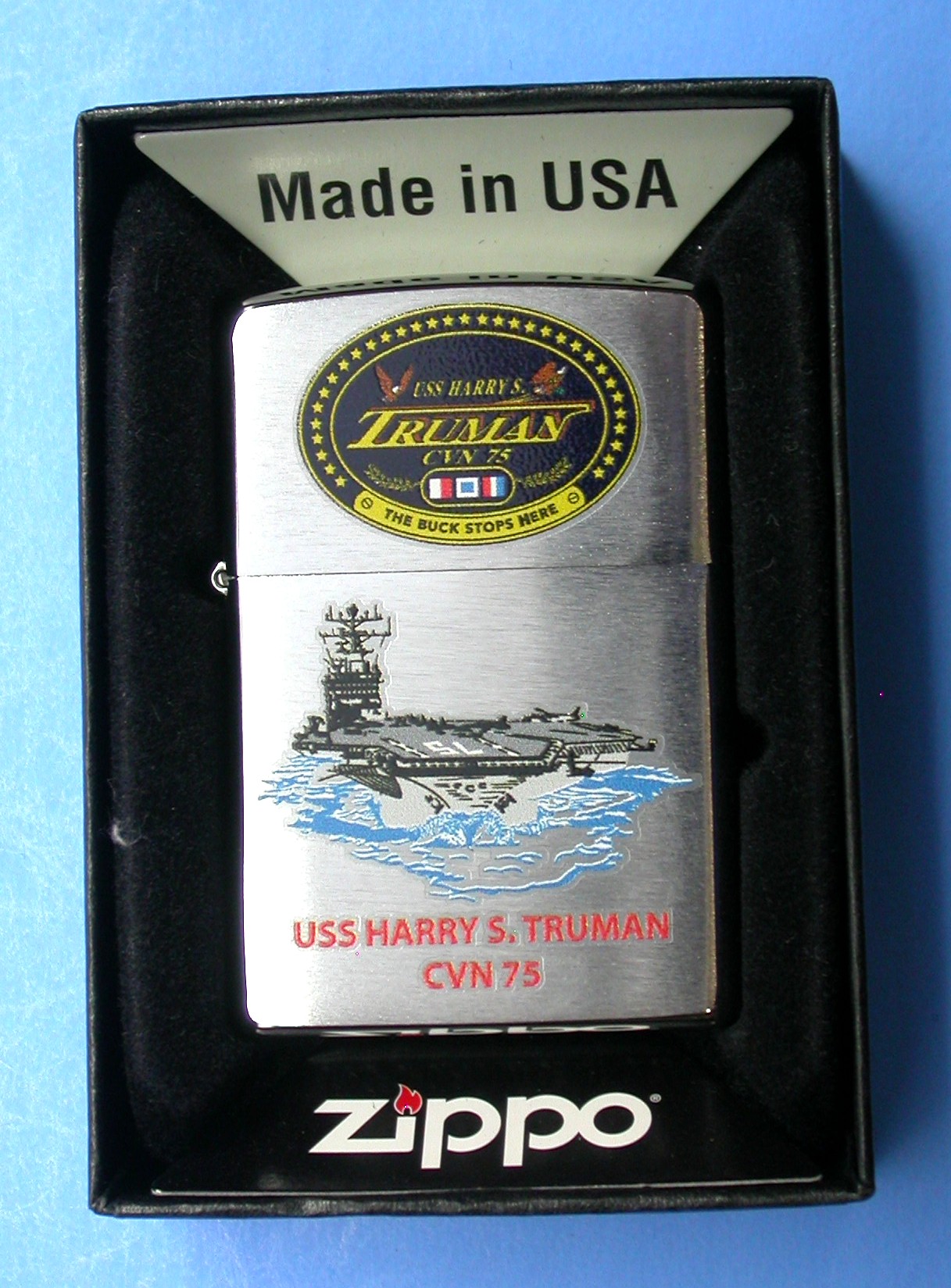 CVN 75 USS Harry Truman Zippo Lighter, New In Box | Proxibid