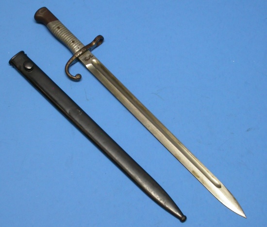 German Manufactured Argentine Military M1891 Mauser Rifle Bayonet (DBZ)