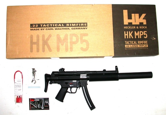 H&K/Walther MP5 SD6 Semi Automatic Rifle New in Box, 22 LR SN:HRO17906 (CYM1)