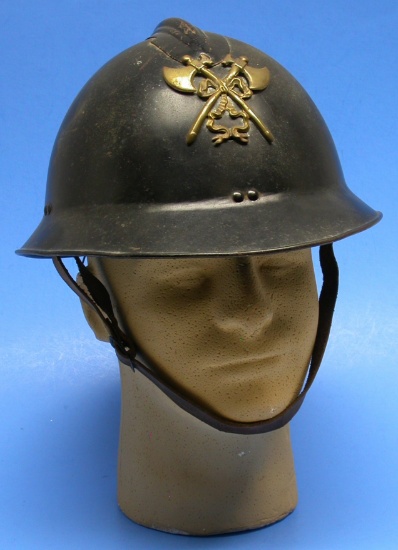 Belgian Fire-Fighter's WWII Adrian Helmet (MGN)