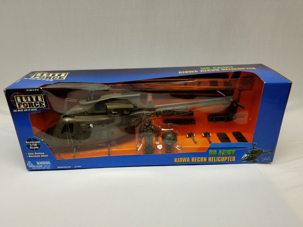 1080　1/18   KIOWA RECON HELICOPTER ELITE FORCE KIOWA RECON HELICOPTER 1/18 U S ARMY 21415 NEW