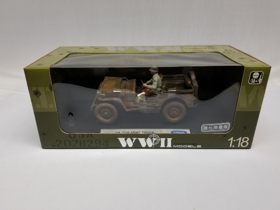 WWII Models 1/4 Ton Jeep Toy Model (MGN)