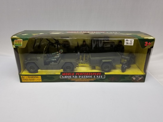 Power Team Elite World Peace Keepers Ground Patrol Unit Vehicle Toy (MGN)