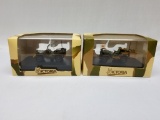 Two Victoria WWII US Army Jeep Display Models Approximately 1:44 Scale
