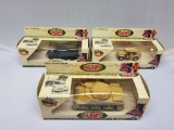 The Famous Battles Die Cast WWII British/US Set, Grant tank, Command Car, Dodge 6x6 Truck Set (MGN)