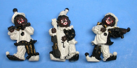 Three Black Americana Minstrel Figurines (WHS)