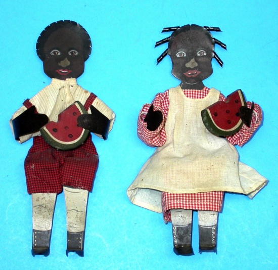 Two Black Americana Metal Figurines (WHS)