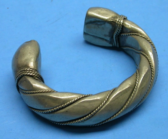 European German-Silver Torque Bracelet (ESJ)