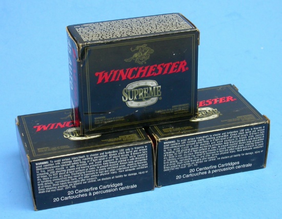 Three Winchester 20-Round Boxes of .45 ACP 230 Gr Ammunition (JWX)
