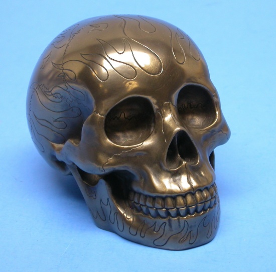Resin Decorative Human Skull (CPD)