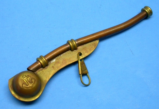 US Navy WWII Brass & Copper Bosun's Pipe (JMT)