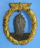 German Kreigsmaine WWII Mine Sweeper Badge (A)