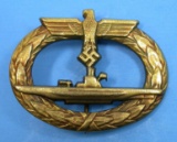 German WWII Kriegsmarine U-Boat Badge (A)