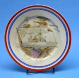 US Navy USS Maine Spanish-American War Commemorative Plate (XJE)
