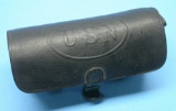 US Navy Spanish-American War era Pattern 1889 Revolver Leather Cartridge Box (XJE)