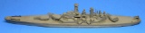 US Navy WWII era Wooden Spotter Model for the (BB-63) USS Missouri (XJE)