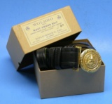 US Navy WWII era Gold-Plated Sword Belt (MOS)
