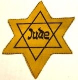 German Nazi WWII Jewish Star Patch (KID)