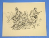 Limited Edition Numbered & Signed USN SEAL Mark E. Caracci Vietnam Print (KID)