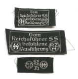 Nazi German World War 2 Issue SS Patches (KID)