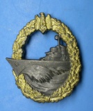 Nazi German WWII Issue Kriegsmarine Destroyer Badge (KID)