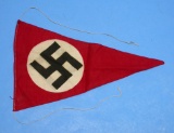 German WWII Nazi Swastika Flag Pennant (KID)