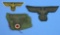 Three German Army WWIIi Breast and Hat Eagle Patches