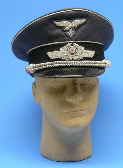 German World War II Issue Luftwaffe Officer's Visor Cap