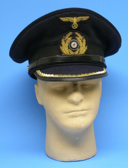 Nazi German World War II Issue Kriegsmarine Officer's Visor Cap