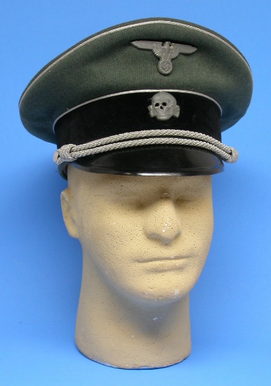 Nazi German SS Officer World War II Issue Visor Cap