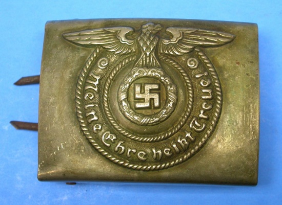 Nazi Germany World War II Issue SS Belt Buckle