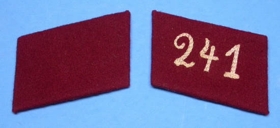 Imperial German WWII Numbered Coller Tabs
