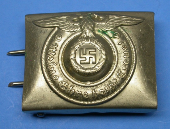 Nazi Germany World War II Issue SS Belt Buckle