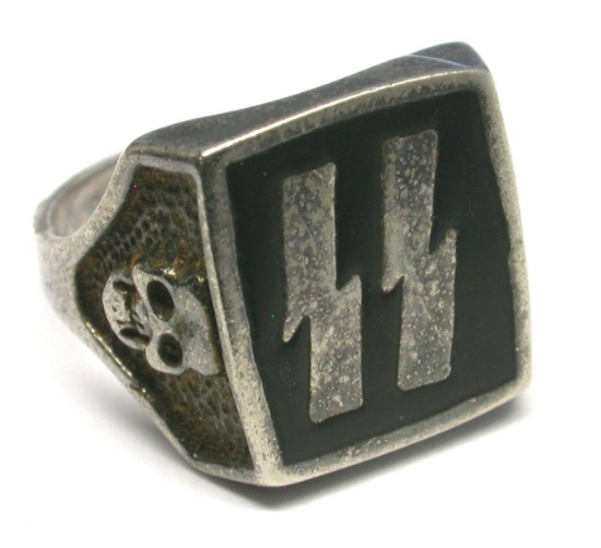 Silver German WWII SS Ring
