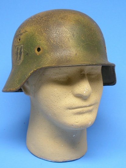 German SS WWII Issue Camo Combat Helmet