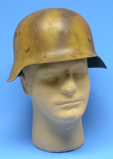 German Military WWII era M42 Tropical Camouflage Helmet