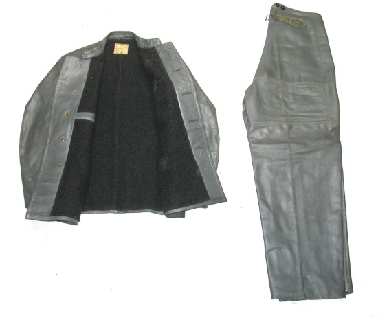 German Kriegdmarine WWII Leather Foul Weather U-Boat Uniform
