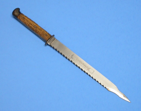 German Sawtooth Kriegsheld Stag Handle Dagger/Knife