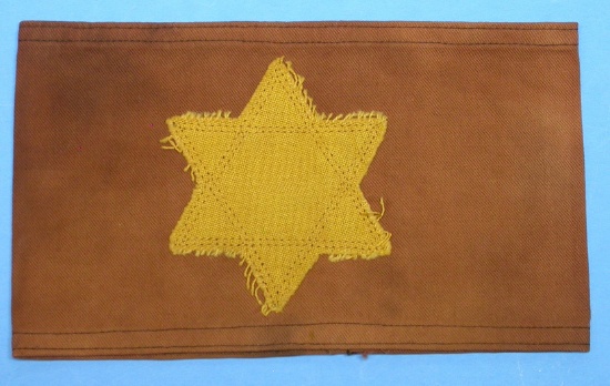 German WWII era Concentration Camp Jewish Inmate Armband
