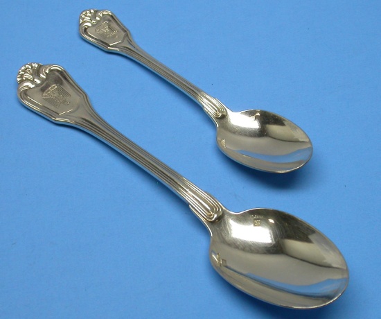 Two Iraqi Military Silver Spoons