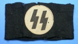Nazi Germany World War II Issue SS Arm Band