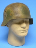 German SS WWII Issue Camo Combat Helmet