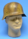 German Military WWII era M42 Tropical Camouflage Helmet