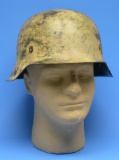 German Luftwaffe WWII era M42 Tropical Camouflage Helmet