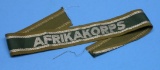 German Military WWII era Afrikakorps Cuff Title