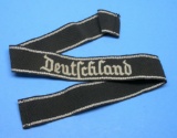German SS WWII era Deutchland Cuff Title