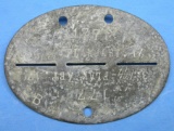 German SS WWII Dog Tag
