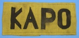 German WWII Concetration Camp KAPO Guard Armband